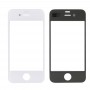 5 szt. Czarny + 5 sztuk biały dla iPhone 4 Ekran przedni zewnętrzny szklany obiektyw