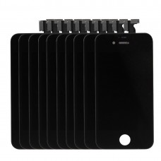10 PCS Digitizer Assembly (LCD + Frame + Touch Pad) for iPhone 4(Black) 