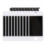 10 PCS дигитайзер Ассамблеи (LCD + рамка + Touch Pad) для iPhone 4 (белый)