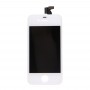 10 PCS Assembly Digitizer (LCD + Frame + Touch Pad) per iPhone 4 (Bianco)