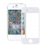 10 sztuk do iPhone 4 Ekran przedni zewnętrzny szklany obiektyw (biały)