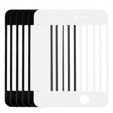 5 PCS Black + 5 PCS White for iPhone 4 & 4S Front Screen Outer Glass Lens 