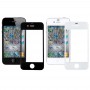 5 szt. Czarny + 5 sztuk biały dla iPhone 4 i 4s Ekran przedni zewnętrzny szklany obiektyw