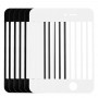 5 szt. Czarny + 5 sztuk biały dla iPhone 4 i 4s Ekran przedni zewnętrzny szklany obiektyw