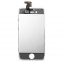 10 PCSデジタイザアセンブリ（LCD +フレーム+タッチパッド）iPhone 4S用（ホワイト）