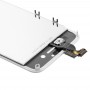 10 PCS Digitizer ასამბლეის (LCD + ჩარჩო + Touch Pad) for iPhone 4S (თეთრი)