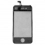 2 v 1 pro iPhone 4 (originální dotykový panel + originální LCD rámec) (černá)