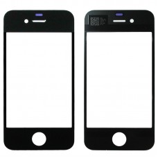 Front Screen Outer Glass Lens for iPhone 4 (Black) 