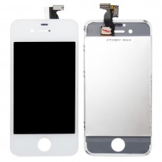 Digitizer ასამბლეის (LCD + ჩარჩო + Touch Pad) for iPhone 4 (თეთრი)