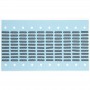100 PCS反防尘网胶贴纸的iPhone 4 / 4S电话受话器