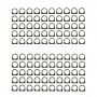 100 PCS Cámara trasera de algodón de bloque para el iPhone 4