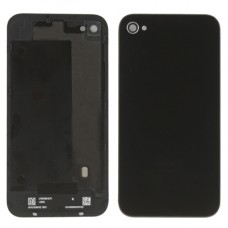 IPhone 4S-i algne klaasist tagakaas (must) 