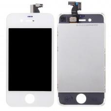 Digitizer ასამბლეის (LCD + ჩარჩო + Touch Pad) for iPhone 4S (თეთრი)