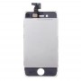 העצרת Digitizer (LCD + מסגרת + Touch Pad) עבור iPhone 4S (לבן)