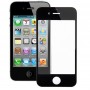 מסך קדמי עדשת זכוכית חיצונית עבור iPhone 4 & 4S (שחורה)
