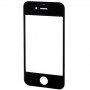 Frontskärm Yttre glaslins för iPhone 4 & 4S (svart)