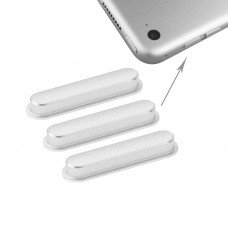 3 kpl Sivunäppäimillä iPad Air 2 / iPad 6 (hopea)