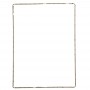 LCD-ram Frambyggnadsramar med klistermärke för iPad 2 (vit)