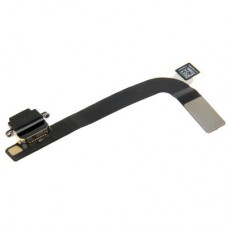 Conector del cargador de la cola cable flexible para el iPad 4 (Negro)