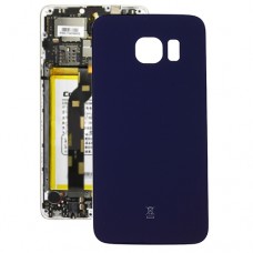 Оригинальная батарея задняя крышка для Galaxy S6 Край / G925 (темно-синий)