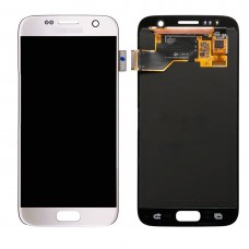 Original LCD-skärm + Touch-panel för Galaxy S7 / G9300 / G930F / G930A / G930V, G930FG, 930FD, G930W8, G930T, G930U (vit)