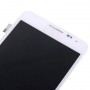 Original LCD-skärm + Pekskärm med ram för Galaxy Note / I9220 / N7000 (Vit)