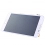 Eredeti LCD kijelző + érintőpanel kerettel Galaxy Note / I9220 / N7000 (fehér)