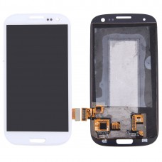 Alkuperäinen LCD-näyttö + kosketusnäyttö Galaxy SIII / i9300 (valkoinen)