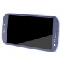 Оригінальний ЖК-дисплей + Сенсорна панель з рамкою для Galaxy SIII / i9300 (темно-синій)