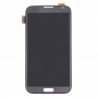 Alkuperäinen LCD-näyttö + kosketusnäyttö Galaxy Note II / N7100 (tumma harmaa)