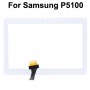 Högkvalitativ pekskärm för Samsung P5100 / P5110 / P5113 (Vit)