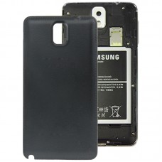Оригинальный текстуры личи Пластиковая крышка батареи для Galaxy Note III / N9000 (черный)