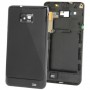 3 en 1 para el Galaxy S II / i9100 (Volumen original contraportada + original + Botón original completo de vivienda Chasis) (Negro)