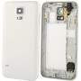 Original LCD Middle Board (Dual Card Version) with Button Cable & Back Cover, for Galaxy S5 / G900(White)