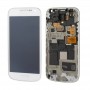 Original LCD Display + Touch Panel with Frame for Galaxy S IV mini / i9195 / i9192 / i9190(White)