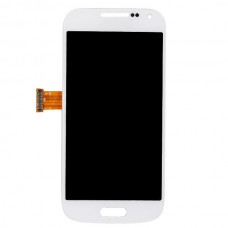 מסך LCD המקורי Digitizer מלא עצרת עבור Galaxy S IV מיני / i9195 / i9190 (לבן)