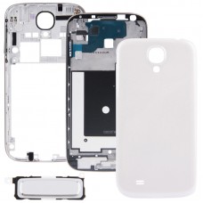 מלאה והשיכון הלוח הקדמי כיסוי עבור Galaxy S IV / i9500 (לבן)