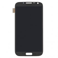 Alkuperäinen LCD-näyttö + kosketusnäyttö Galaxy Note II / N7105 (harmaa)