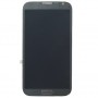 Оригінальний ЖК-дисплей + Сенсорна панель з рамкою для Galaxy Note II / N7105 (сірий)