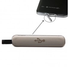 USB зарядно Dock Port прахоустойчив Cover за Galaxy S5 (злато)