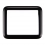 Frontscheibe Äußere Glasobjektiv für Apple Watch Series 1 38mm (schwarz)