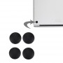4 PCS для Macbook Air 11,6 дюйма и 13,3 дюйма (2010-2015) Нижняя чехол Коврики резиновые (черный)