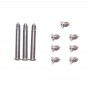 10 in 1 for Macbook Pro 13.3 inch A1278 / 15.4 inch A1286 / 17 inch A1297 Computer Case Bottom Cover Screws (3 PCS Long + 7 PCS Short)