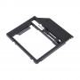 2,5 Zoll SATA3-Festplatte HDD Caddy Adapter Bay Halterung für Apple Macbook (Schwarz)