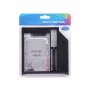 2,5-инчов твърд диск SATA3 HDD Caddy адаптер Bay Скоба за Apple Macbook (черен)