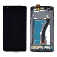 LCD kijelző + érintőpanel kerettel OnePlus One (fekete) 