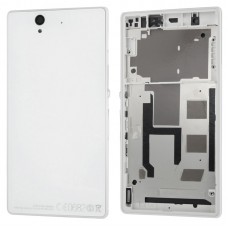 Consiglio Medio + batteria Cover posteriore per Sony L36H (bianco)