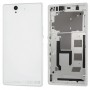 Mittelplatte + Batterie-rückseitige Abdeckung für Sony L36H (weiß)