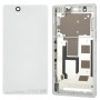 Mittelplatte + Batterie-rückseitige Abdeckung für Sony L36H (weiß)