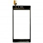 Touch panel rész a Sony Xperia m2 / s50h (fekete) számára